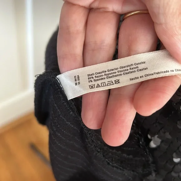 Free People Intimately Black Sequin Mini Dress - Picture 6 of 6